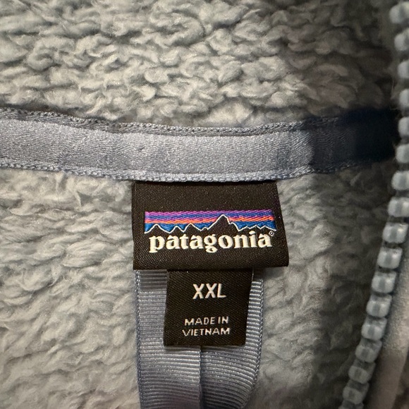Patagonia Women’s 1/4 Zip Polyester Fleece (W- XXL) Light Blue - Picture 3 of 4